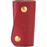 イルビゾンテ Il Bisonte キーホルダー キーケース C0378 ルビーレッド（245） PORTACHIAVI レザー 革 [並行輸入品]