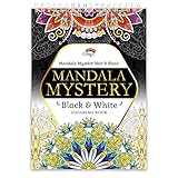 Livre coloriage adulte par Colorya | Edition Mandala Mystère Vol. II Noir & Blanc | Avec Reliure Spirale et Papier de Qualité au Format A4 | Coloriage Mystère | Coloriage Numéroté | Coloriage Mandala