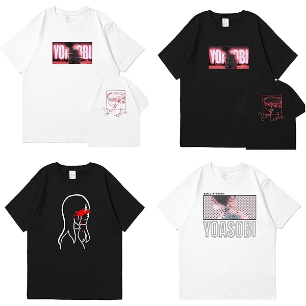 Amazon | YOASOBI オフィシャル Tシャツ 黒 Lサイズ 夜に駆ける