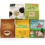 (moin moin) メモ ノート 牛乳パック 型 オモシロ メモ 5個セット (バナナミルク/いちごミルク/コーヒー牛乳/緑茶/牛乳)