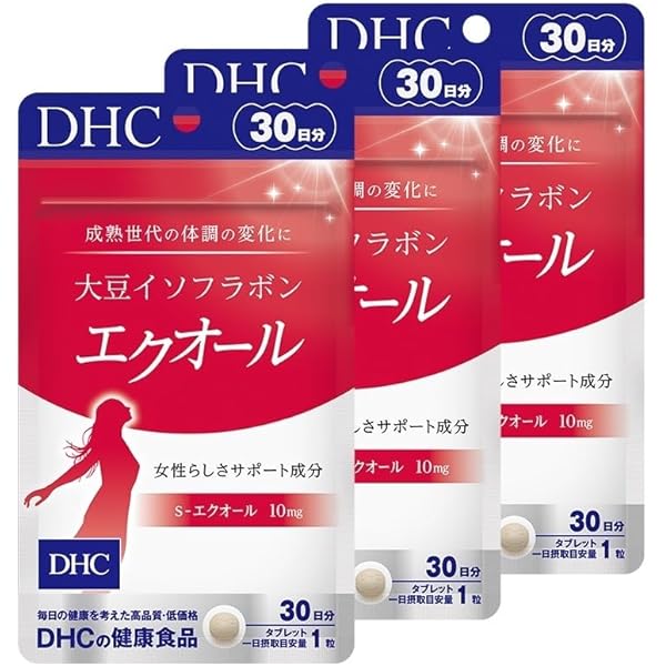 Amazon | 【2個セット】DHC 大豆イソフラボン エクオール タブレット 