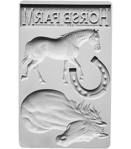 Amazon | キャンドル用シリコンモールド、 動物モールド, 馬の