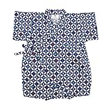 【SiShuNon/SKAPE】カエル・マリン柄甚平オール エスケープ 男の子 カエル マリン 総柄 夏祭り お祭り 甚平 カバーオール 80 4 ネイビー