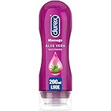 Durex Play Aloe Vera 2 in 1 Massage Gel Intimate Lubricant, 200ml
