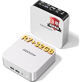 【2026 年最高峰ミニ PC】GEEKOM A7 ミニ pc AMD Ryzen 7730U 128GB RAM 拡張可能|AI Agent マルチ実行・32GB 大メモリ|4 画面 8K 出力|2.5G LAN|SD カードスロット|ケンジントン