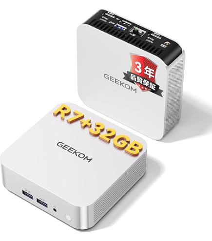 Amazon.co.jp: GEEKOM A7 Mini PC、Ryzen 7 7730U (低電力) 32GB RAM
