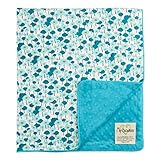 マイBlankeeピック・バンチオーガニックコットンアクアMinkyドットターコイズベビー毛布/ワット、30 "X 35"