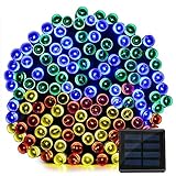 Vmanoo Solar Christmas Lights 72ft 22m 200 LED 8 Modes Solar Fairy String Lights for Outdoor Gardens
