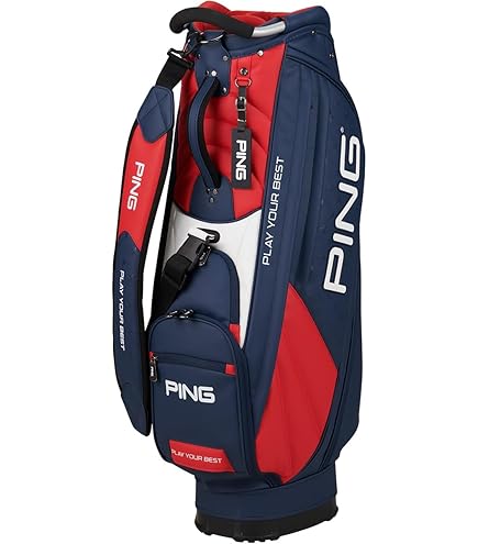 美品 PING /ピン 9.0型 3点式 アスリートツアーモデル キャディバック PING CADDIE BAG CB-N2306 ARIZONA / ピン アリゾナスポーツ
