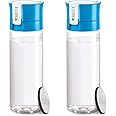 ブリタ 水筒 携帯用 浄水ボトル 2本セット 600ml ブルー マイクロディスクフィルター【日本正規品】 2)ブルー