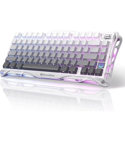 超美品YUNZII X75PRO キーボード YUNZII X75 PRO 82 Key Wireless Hot Swappable Gasket