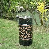 Smart Garden Etruscan Ceramic Garden Torch, 9-Inch H, Blue Midnight 215040-09BM [並行輸入品]