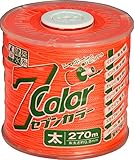 たくみ セブンカラー水糸 オレンジ 太 4807 270m