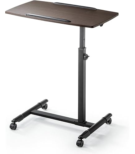 Amazon | サンワダイレクト サイドテーブル 昇降式 高さ57～83cm
