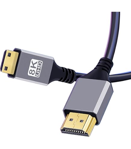 Mini HDMI Cable With Break-proof Design – 1.5m (HDMI-A To Mini-HDMI, Bidirectional, 4K@60Hz For Ultra HD, High Speed With Ethernet, For Tablets/ Cameras/Camcorders, Black) – CableDirect - View #4