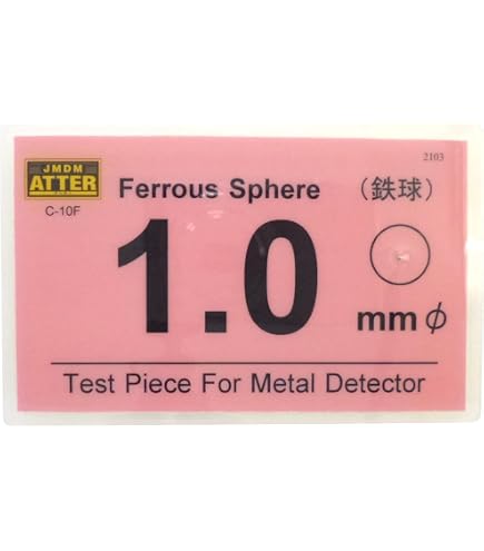Amazon.co.jp: テストピース Feφ1.2㎜ 鉄球直径1.2㎜ コンベヤー式検針