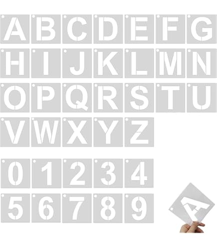 Amazon | 【C.H.HANSON】真鍮製ステンシルプレート 45ピース