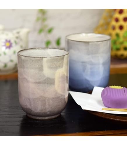 Amazon.co.jp: 京都 酒見商店 今橋貴古 白梅 睦揃 夫婦茶碗 湯呑み 