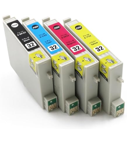 Amazon.co.jp: IC32 4色セット ブラック シアン マゼンタ イエロー  