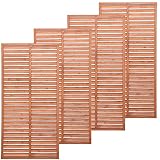 【4枚セット】 ルーバーラティス ML-918 ブラウン アイリスオーヤマ
