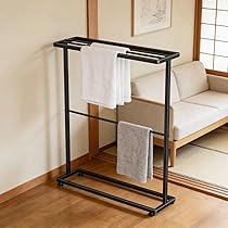 Amazon.co.jp: TTWO バスタオル掛け バスタオルハンガー 約W65XD18XH74