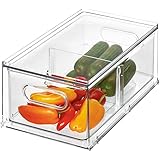 boxsweden Crystal Storage Drawer with Divider, 35 x 25 x 13.5 cm Size