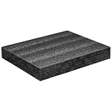 RekiLife ブロッククッション 緩衝材 ポリエチレン スポンジ ブラック 40cm ×30cm ×4cm (1枚)