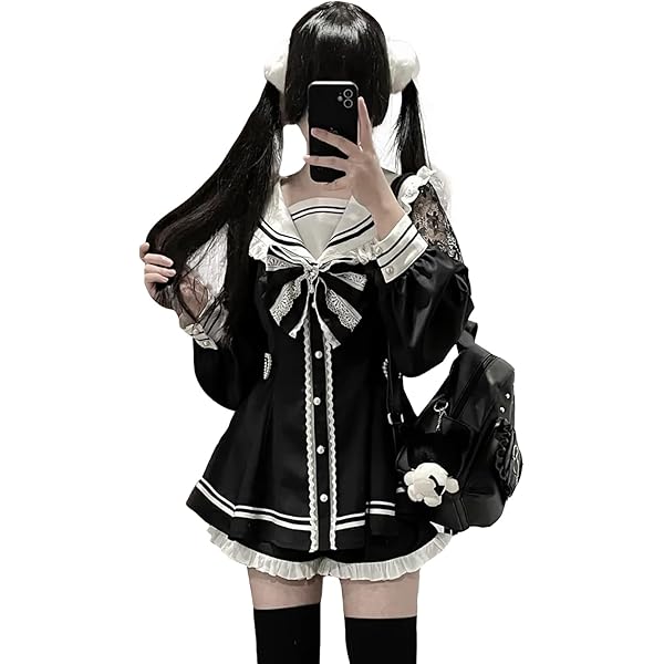 Amazon.co.jp: [XHSUKADO] セーラー襟 地雷系