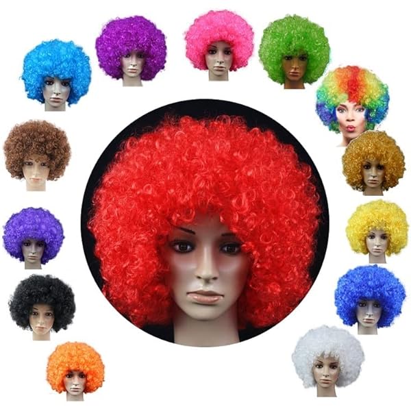 Amazon.co.jp: アフロ ウィッグ かつら 130g ジャンボアフロヘアー