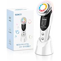 Amazon.co.jp: SONCCI 美顔器 EMS RF美顔器 超音波 毛穴 目元 温熱