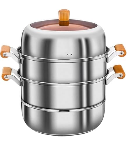 Amazon｜EBM 18-8 業務用角蒸器 30cm 3段｜蒸し器・せいろ