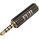 F-FACTORY 4極 2.5mm 超ミニプラグ(オス) - 4極 3.5mm ミニプラグ(メス) 変換プラグ 変換アダプタ FNT-4HC-MF23