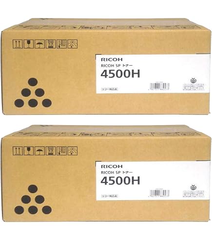 Amazon.co.jp: リコー RICOH SP トナー 4500H (2本セット) 純正品 
