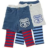 【アウトレット】 Bobson レイヤードパンツ(80～130cm) キムラタンの子供服 グレー 80 ( 77158x77658-143 )