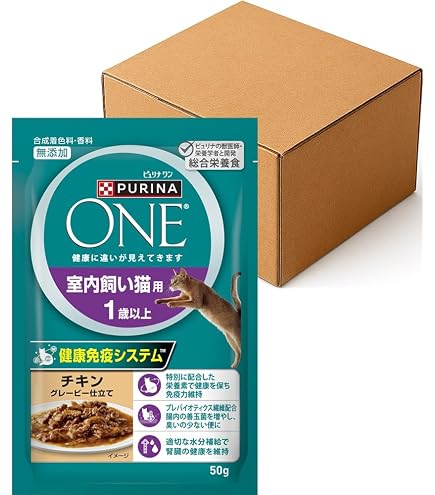 Amazon.co.jp: ピュリナワン パウチ 避妊去勢した猫の体重ケア チキン