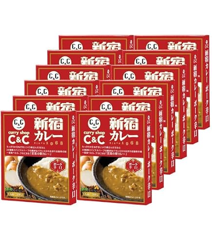 Amazon.co.jp: 新宿カレー c&c ポーク 辛口 レトルト ルー レンジ対応