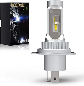 Amazon 最新 業界初モデル Bordan バイク用 Led ヘッドライト H4 Hi Lo 新車検対応 両面発光 Ledバルブ 高品質cspチップ 一体型 ファンレス Dc12v用 15 6w 6500k 超高輝度 1年保証 一個 ヘッドライト本体 車 バイク