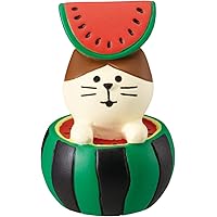 デコレ(Decole) 置物 すいかにゃんこ φ3×H4.7cm コンコンブル concombre ZCB-17451
