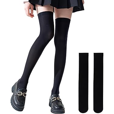 サラサラ生地で履き心地抜群♪ナイロン ニーハイソックス/膝上ロングソックス（ソックス/靴下）｜SPINNS（スピンズ）のファッション通販 -  ZOZOTOWN レディース 不透明 伸縮性 ナイロン ニーハイストッキング ズボンソックス 6足組