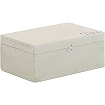 Amazon｜不二貿易 収納ボックス 幅30.5cm ホワイト 蓋付き 木製