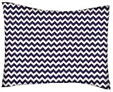 SheetWorld Crib / Toddler Percale Baby Pillow Case - Purple Chevron Zigzag - Made In USA by sheetwor