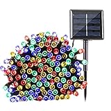 SUNHOO LED イルミネーション ソーラー LEDソーラーイルミネーション 200球 点灯8パターン イルミネーションソーラー クリスマスイルミネーション 屋外 防滴 ガーデンライト ソーラー 
