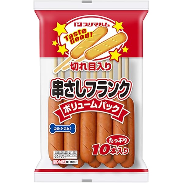 ソーセージ君 Amazon.co.jp: 沖縄ハム 串付ポークフランク FJ352M 875g(35g