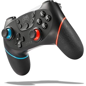 [最新2020]SHINEZONE Switch コントローラー 無線Bluetooth HD振動 連射機能 ジャイロセンサー機能搭載 スイッチ コントローラー 全てシステムに対応(赤)