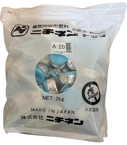 Amazon.co.jp: ニチ ネン トップ ボックス 固形燃料 A-25 2kg入り（25g