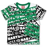 ベビードール ロゴ総柄Tシャツ 子供服 110cm グリーン