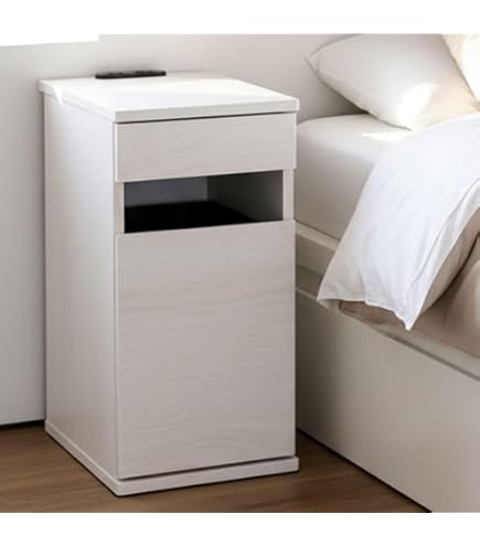 Amazon.co.jp: ナイトテーブル サイドテーブル ベッド横 コンセント