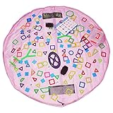 おもちゃストレージバッグ、icfpwr子供の遊びマット床アクティビティマット床PlaybagおもちゃOrganizer for Kids Playroom、持ち運びに簡単、頑丈な、60インチ – ピン