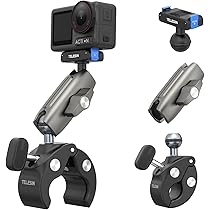 Amazon | TELESIN DJI Osmo Action 5 Pro/4/3用 クランプマウント 磁気