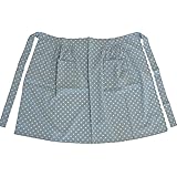 [ルナ パンダ] ☆ 百貨店 販売 【 日本 製 】【 普通 丈 水玉 柄 の サロン エプロン （ 前掛け ・ ギャルソン エプロン レギュラー ） 72662